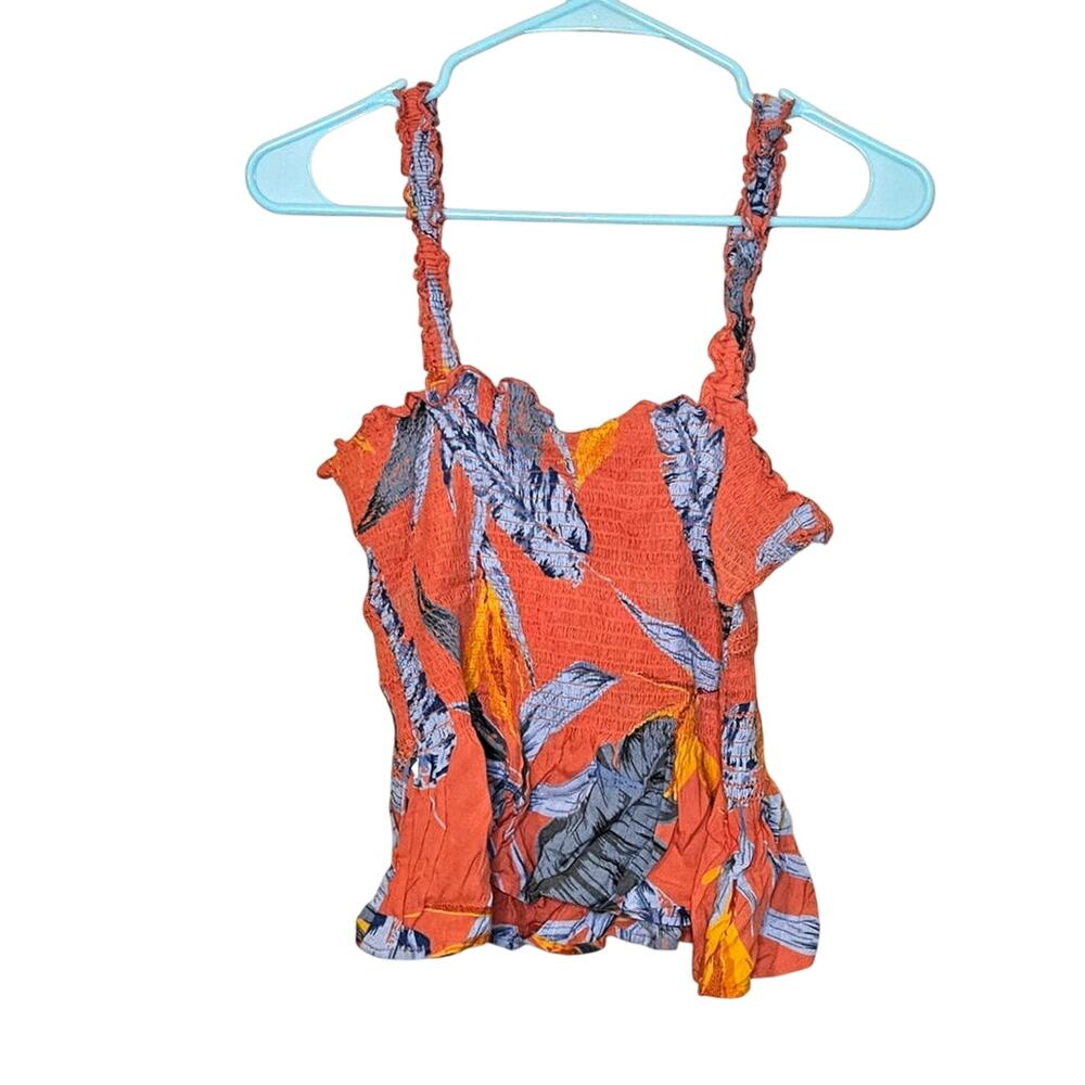 Patrons of Peace Size Medium M NEW NWT Tropical Floral Tank Top Blouse Vacation
